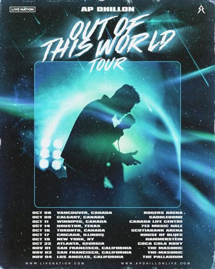 AP Dhillon Out of This World tour: Where can I buy tickets?