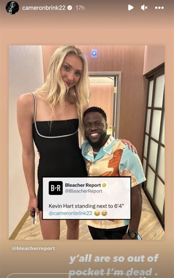 Cameron Brink And Kevin Hart