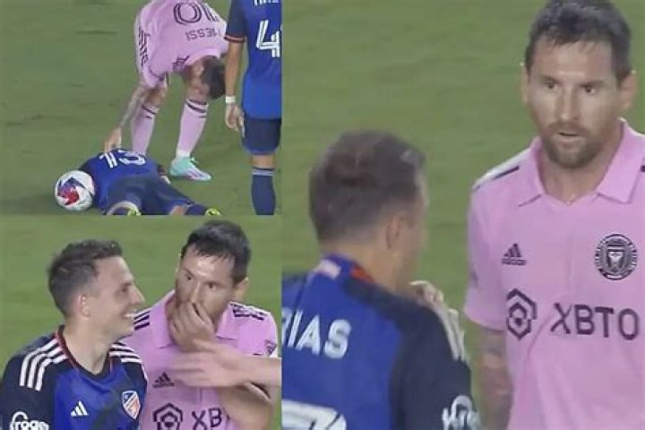 Lionel Messi loses his cool with Santiago Arias over dive ·