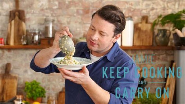 Make Jamie Olivers cheats pizza dough Keep Cooking and Carry On sausage and red on